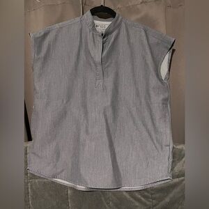 Figs Graphite Gray Rafaela Oversized Scrub Top size xs